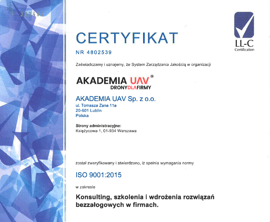 Certyfikat ISO