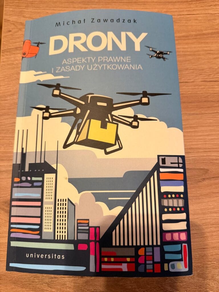 Książka drony. Aspekty prawne